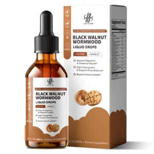 iMATCHME Black Walnut Wormwood Liquid Drops with Berberine，Soursop，Garlic & Clove for Gut Cleanse & Digestive Health Support Antioxidant