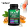 Dietary Supplement with Sea Moss, Black Seed Oil, Ashwagandha & Ginger - Helps Skin Health, Immune Support, Improve Sleep & Mood