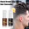 Black/Brown Hair Concealer Lasting Cover Repairing Forehead Trimming Makeup Durable Waterproof Hairline Shadow Cream for Man